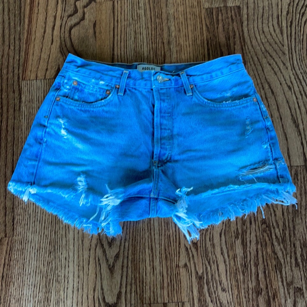 Agolde Parker denim shorts
